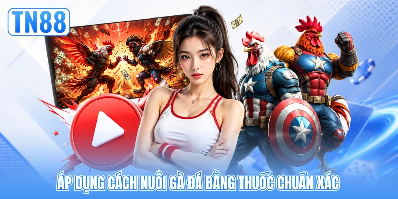 Áp dụng cách nuôi gà đá bằng thuốc chuẩn xác